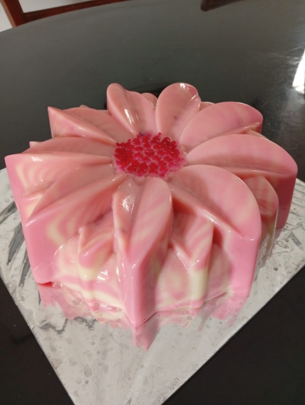 Pudding Zebra Strawberry pudding